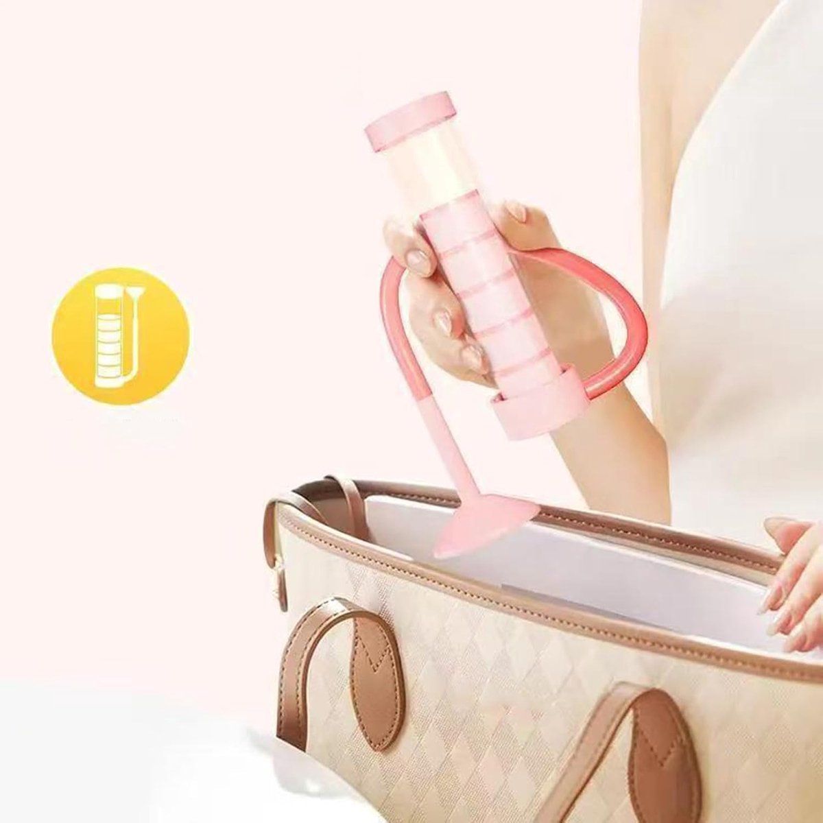 Ademhalings trainer - Buikspier trainer - Ademhaling verbeteren - Individueel aanpasbaar - 19.1 x 6.2 x 6.2 cm - rood
