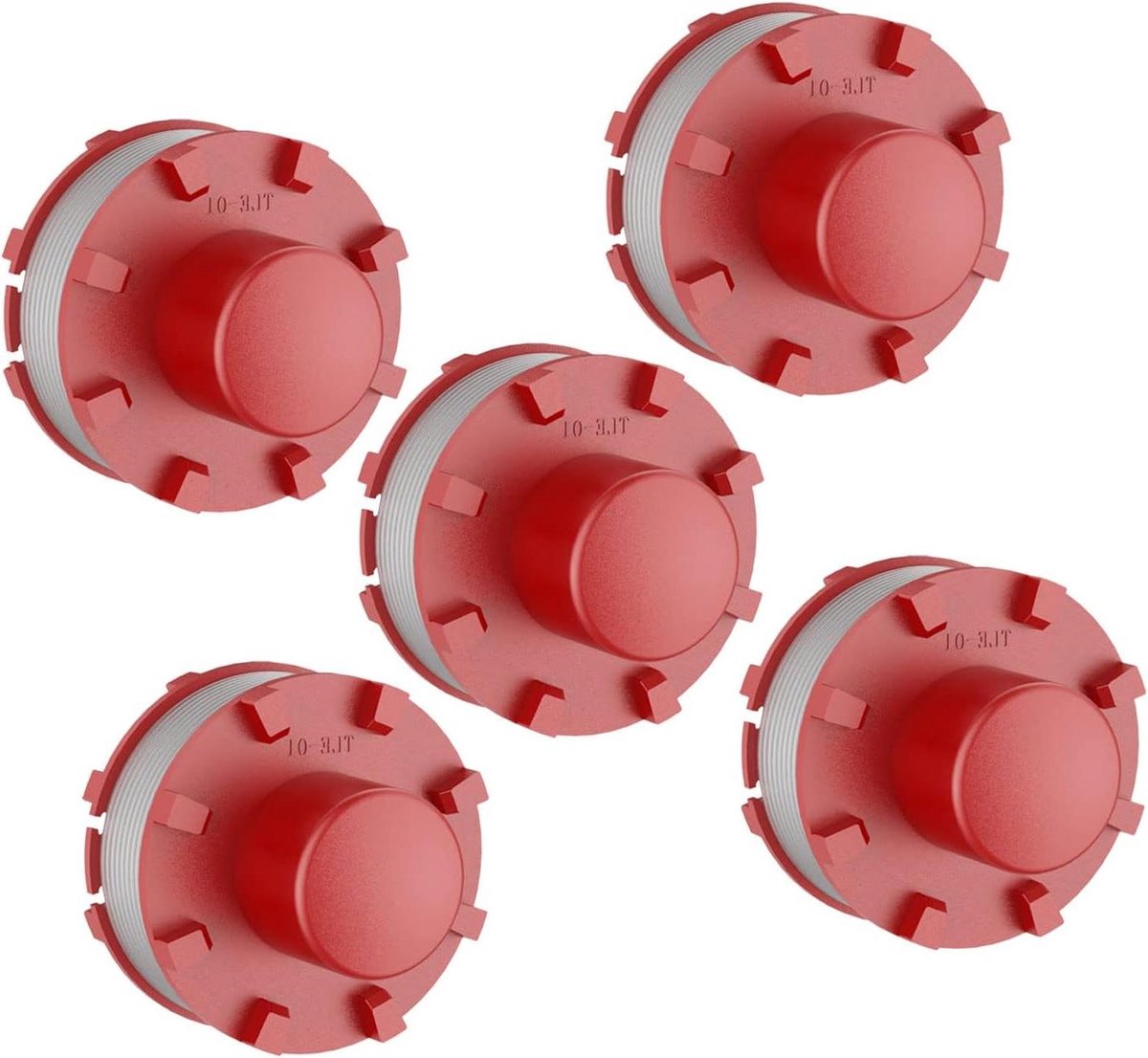 Trimmerspoel Vervanging - Draadspoel Nylon - Gazon Onderhoud - Efficiënt Snijden - 5 Stuks 2mm - Zwart