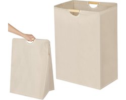 Vouwbare Wasmand van 60 Liter - Grote Wasverzamelaar, Opbergmand en Waszak, 40 x 53 x 27 cm, Perfect voor Thuisgebruik en Camping
