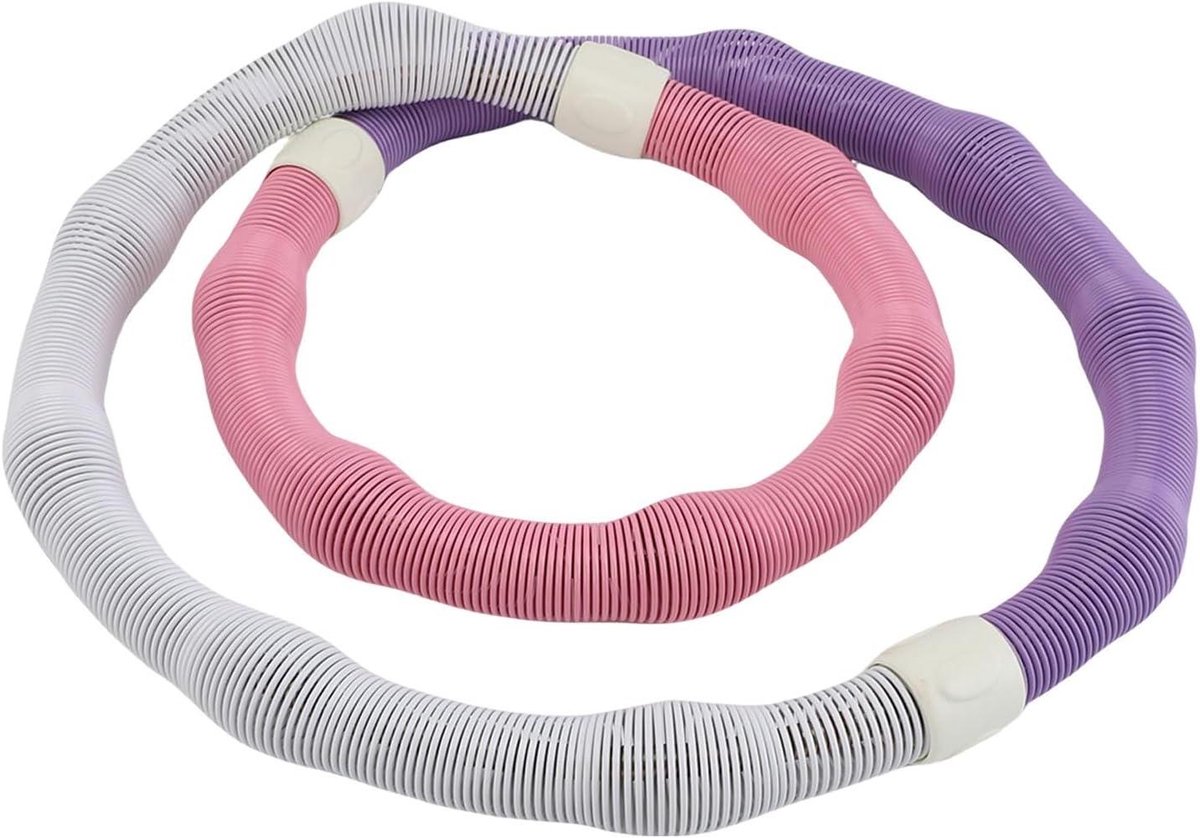Fitness Ring - Hula Hoop - Buikspieren Trainen - Opvouwbaar Ontwerp - Verstelbaar - Zwart