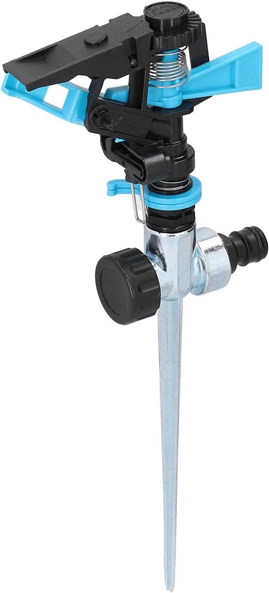 Tuinsproeier - Water sprinkler - Gazon bewateren - 360 graden rotatie - 21 x 13 x 7 cm - Zilver