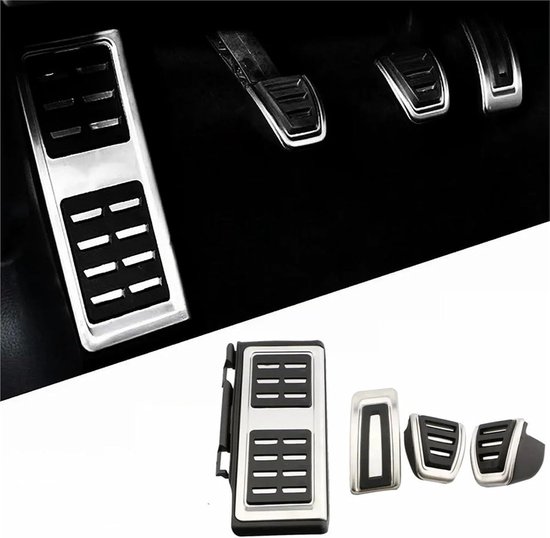 Pedaalhoezen Set - Auto Voetpedalen - Verbeter Rijcomfort - Antislip Rubber - 3 Stuks - Metaal — afbeelding 2