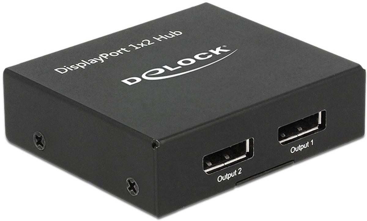 Delock DisplayPort 1.2 Splitter 1 x DisplayPort in > 2 x DisplayPort out 4K