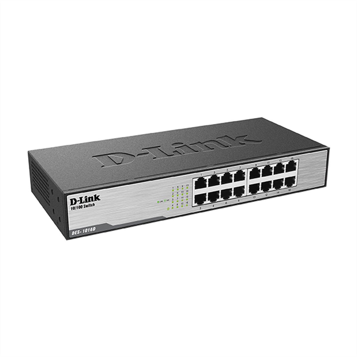 D-Link DES-1016D - Netwerkswitch - 16 Poorten - Unmanaged