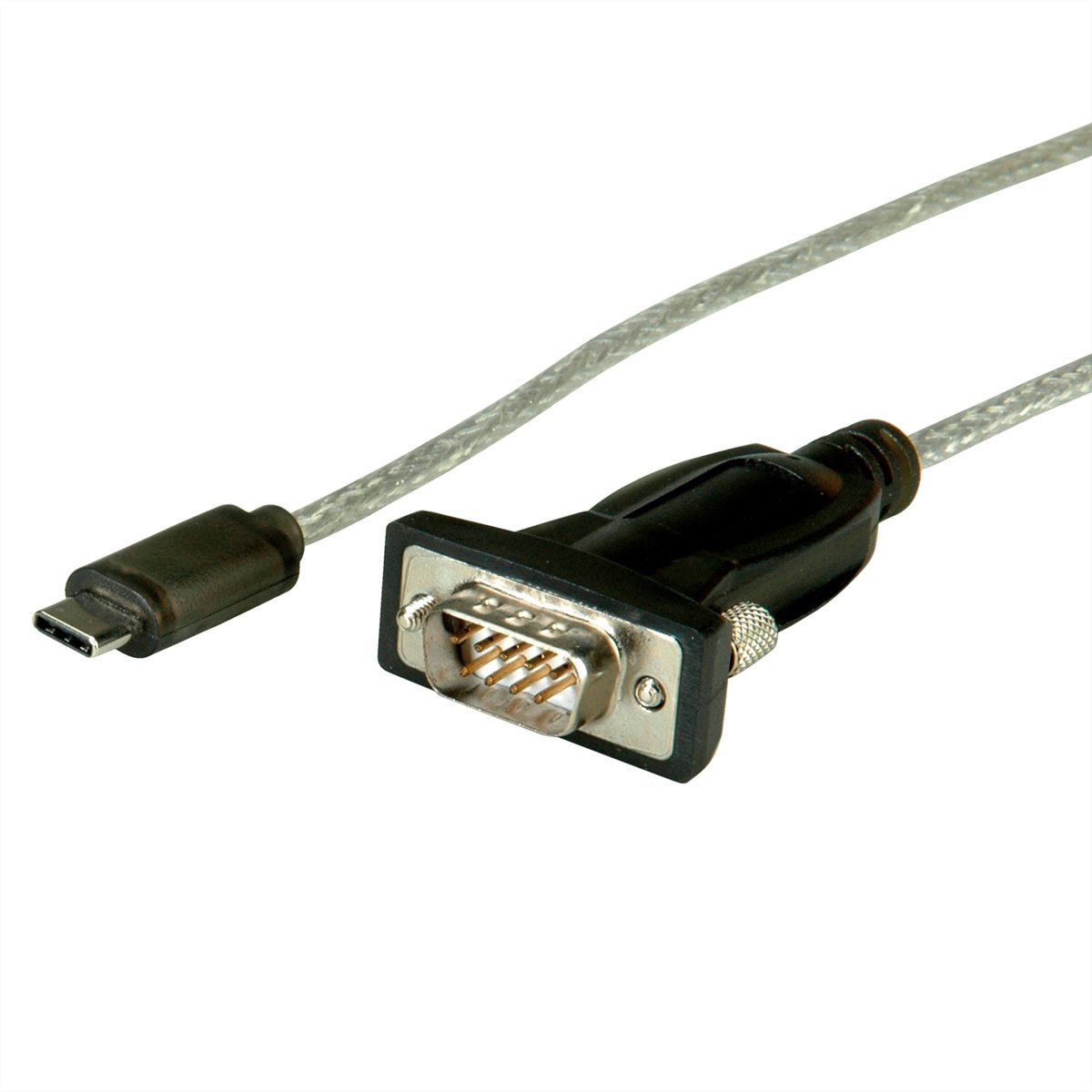 ROLINE 12.02.1164 seriële kabel Zwart 1,8 m USB Type-C DB-9