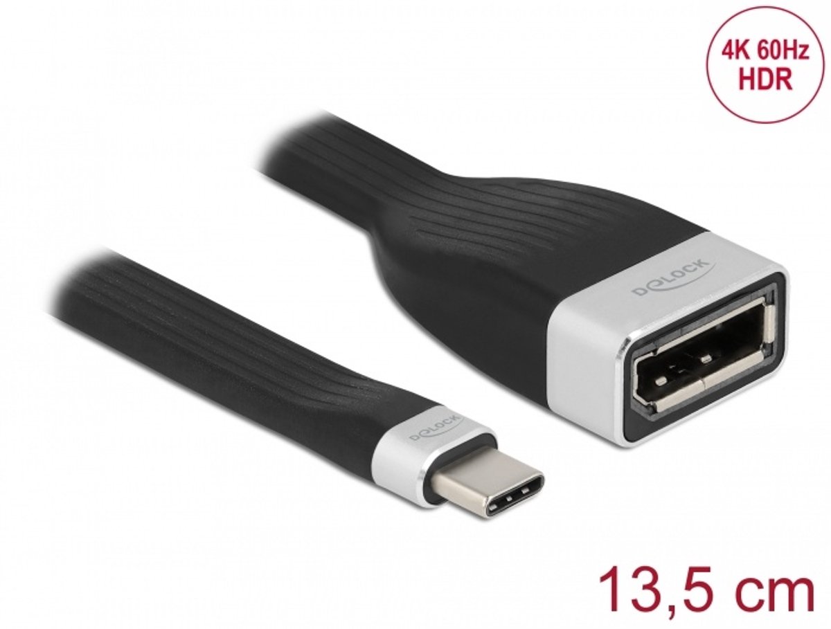 FPC Flat Ribbon Cable USB Type-C naar DisplayPort (DP ALT-modus) 4K 60 Hz 13,5 cm