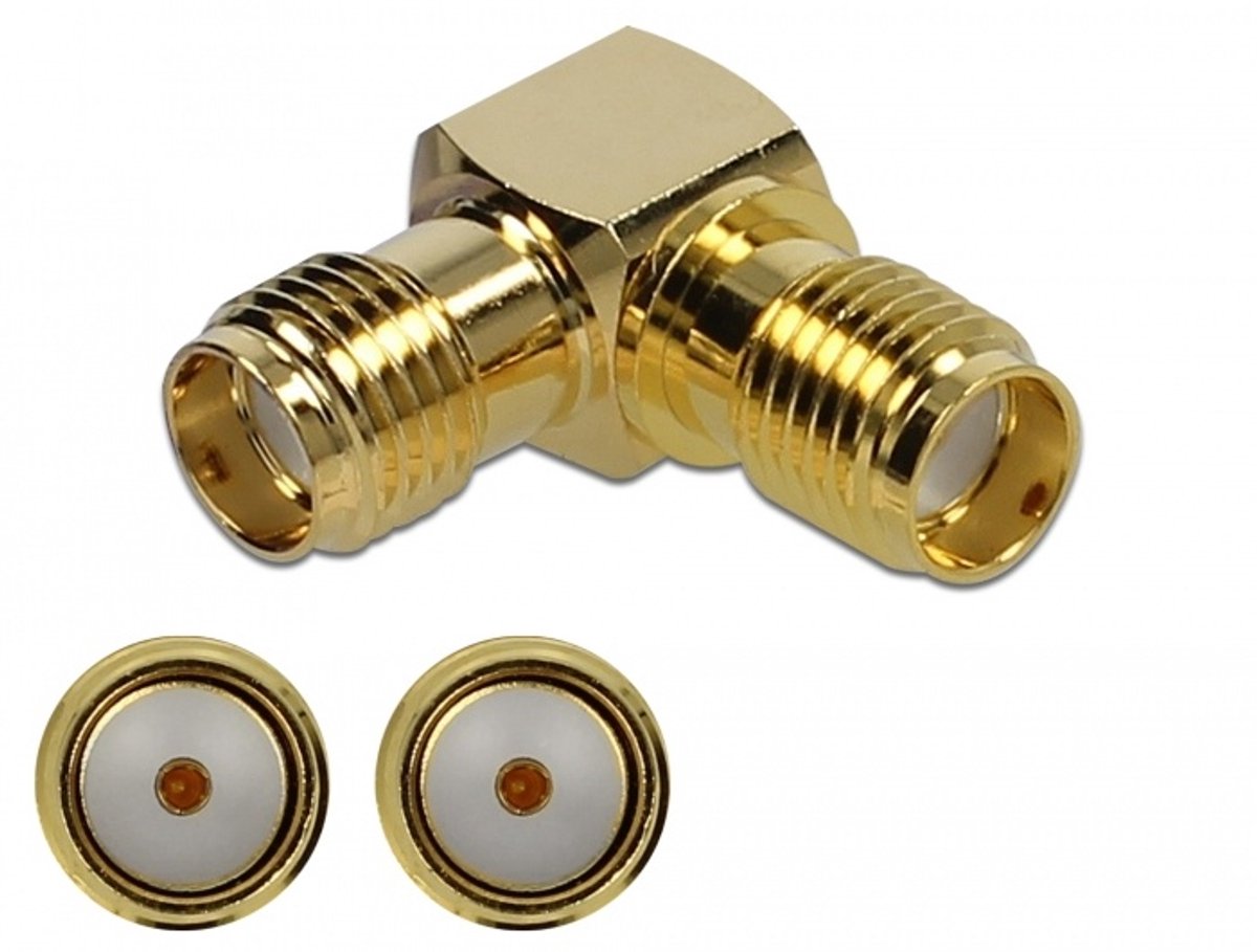 Adapter SMA Jack naar SMA Jack 90 ° 10 GHz