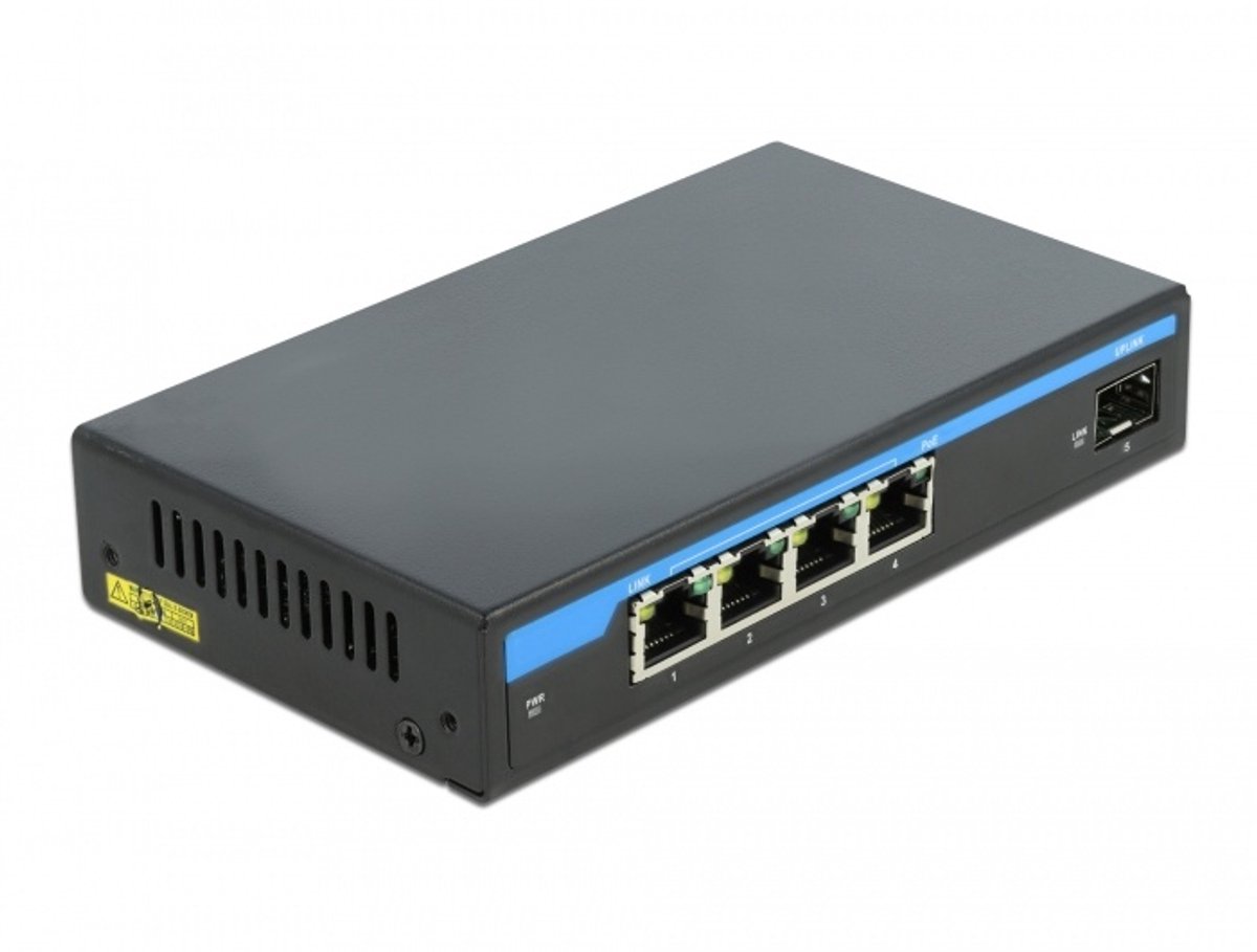 Gigabit Ethernet Switch 4 Port POE + 1 SFP