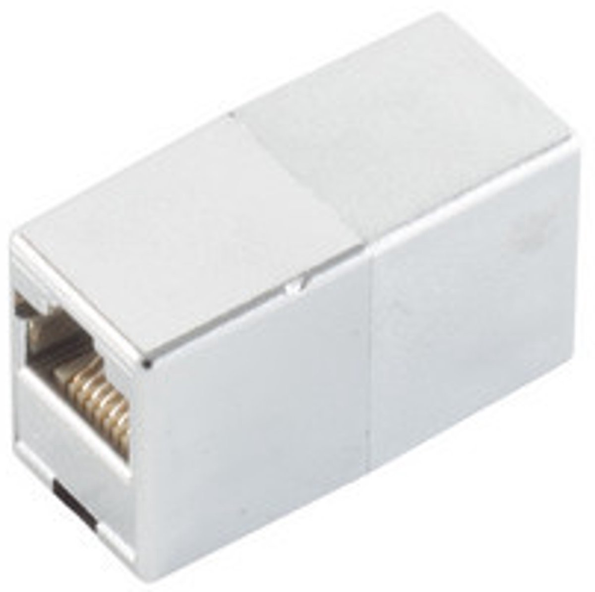 RJ45 Netwerkkabel Koppelstuk - RJ45 (v) - RJ45 (v) - 8P8C - UTP - Metaal - Zilver