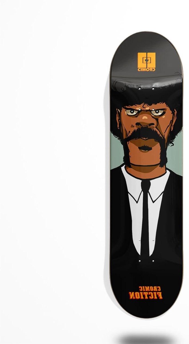 Skateboard Dek Deck Cromic Street Skate Fiction Design 8.5 inch