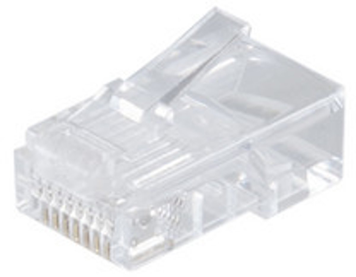RJ45 Stekker - CAT6 - Per stuk - UTP - 8P8C - Korte stekker - Transparant