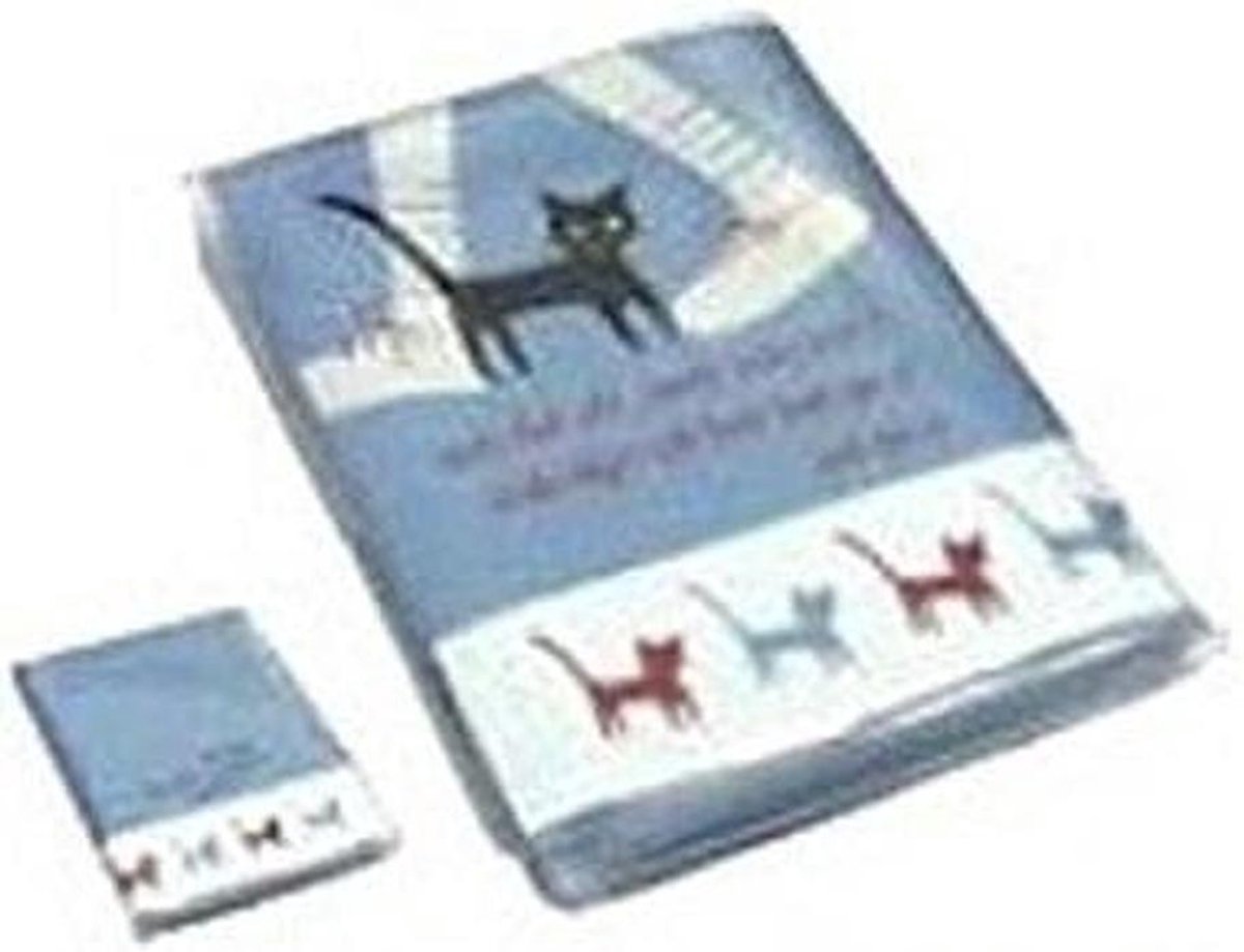 Kaarthouder - Houdertje Portemonnee - Zakelijk Reizen - 20 Vakjes - 105mm x 75mm - Met Kattenprint