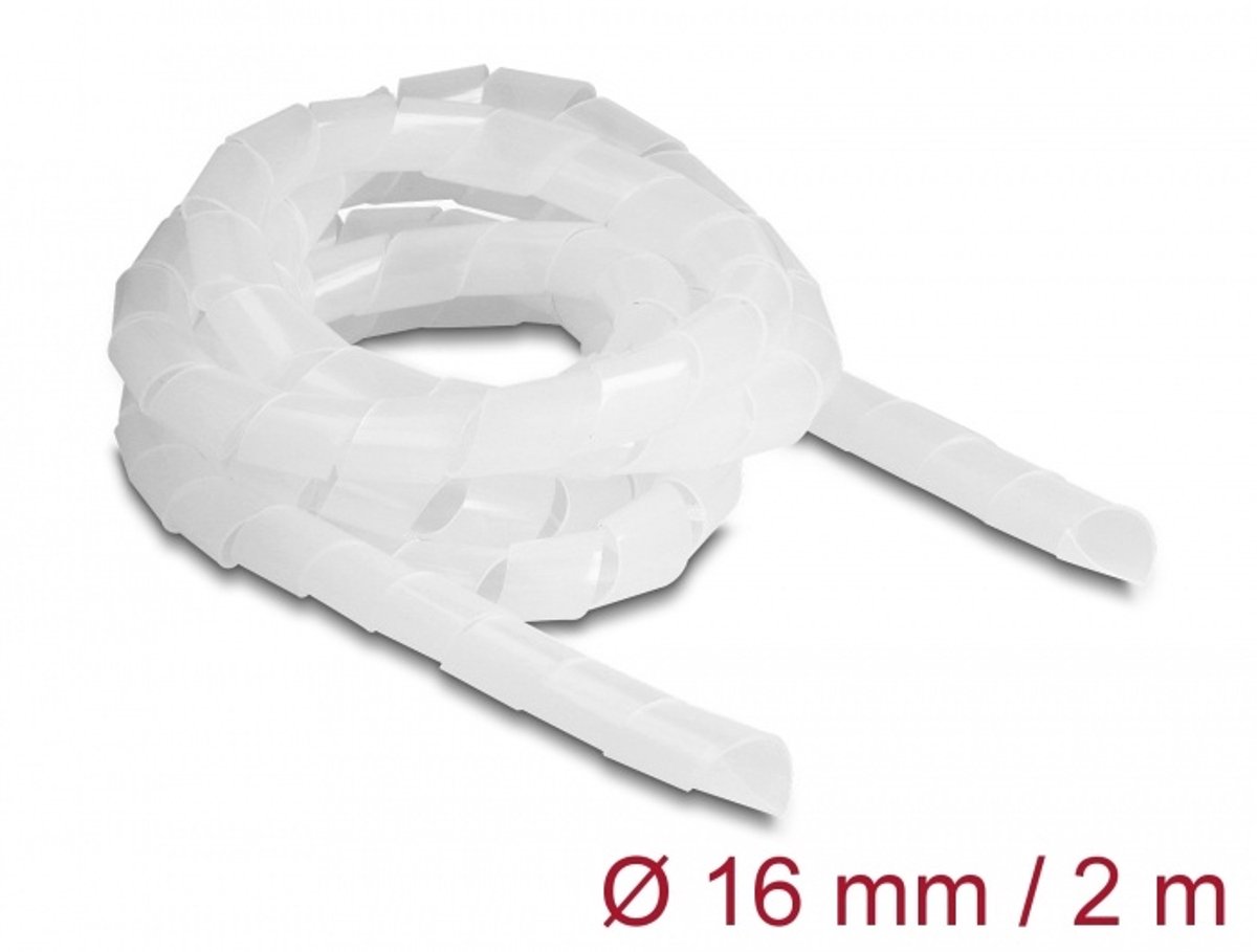 Delock Spiral Hose flexible 2 m x 16 mm transparent