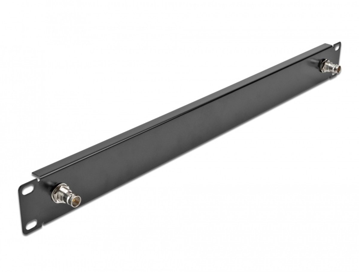 19 ″ paneel met 2 x bnc Jack 1U zwart