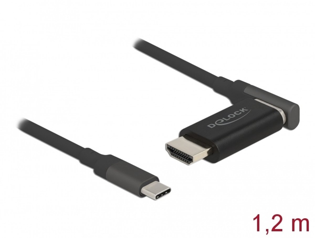 USB Type-C naar HDMI-adapterkabel 4K 60 Hz magnetisch 1,20 m