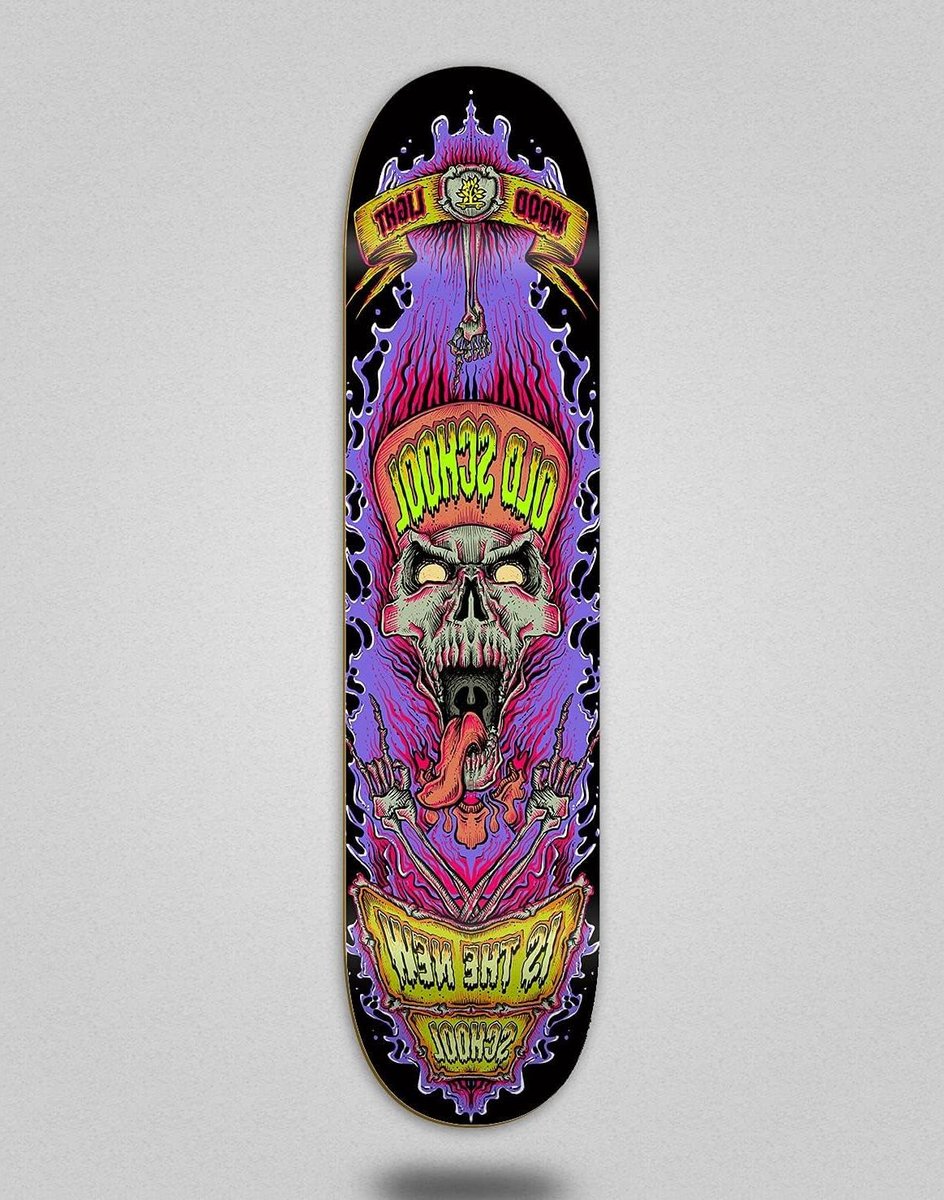 Skateboard Deck Nieuwe School Street Cruising Houten Constructie 8.5 Inch