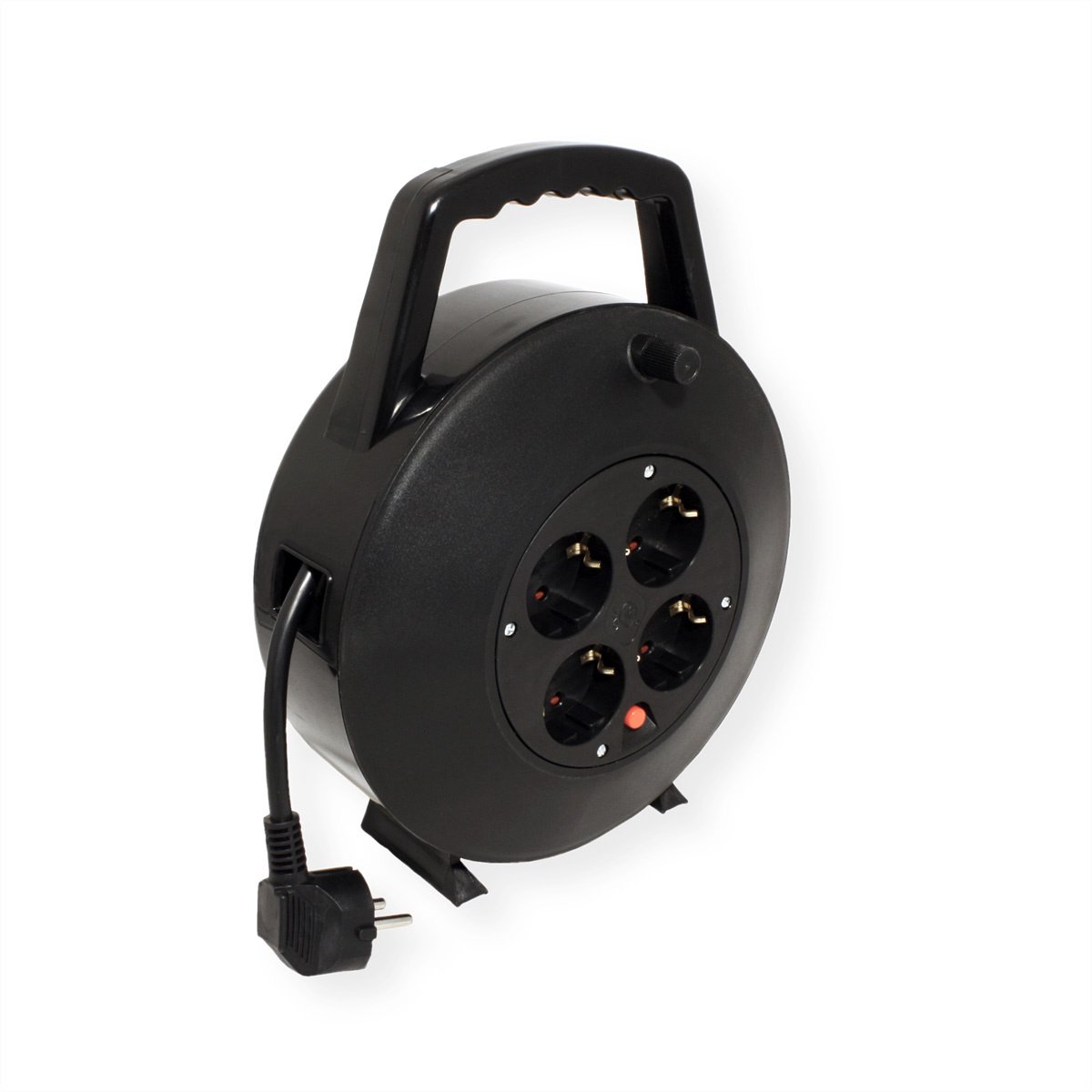 BACHMANN geaarde haspel 4-voudig AC230V kabel, 10m