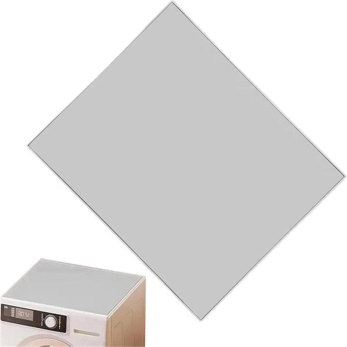 Wasmachine Droger Top - Beschermmat Apparaat - Apparaten Beschermen - Hittebestendig Waterdicht - 60 x 50 cm - Grijs