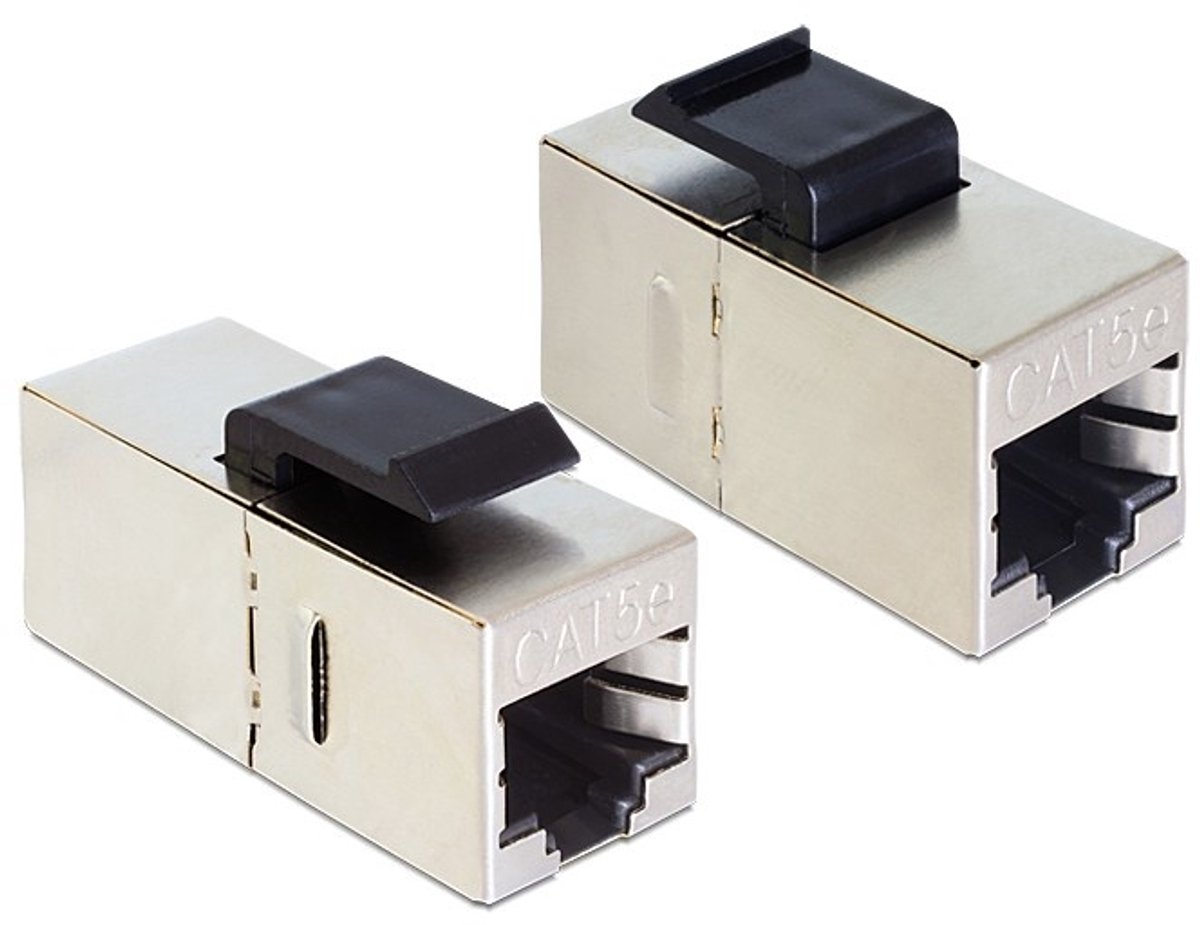Delock Keystone Module RJ45 female > RJ45 female Cat.5e compact