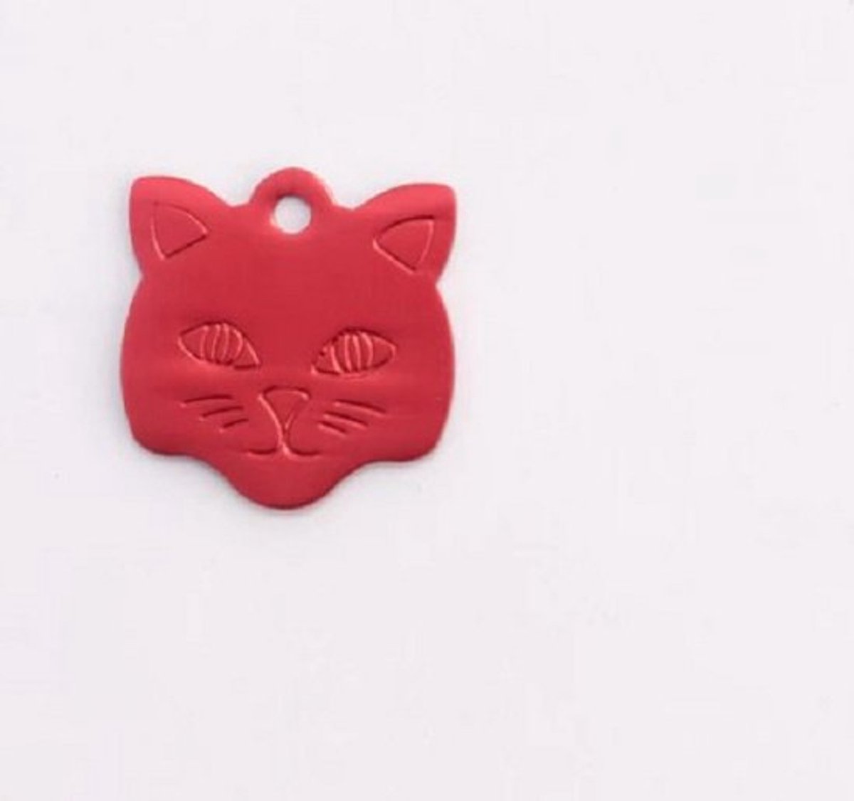 Kattenpenning Kitty rood