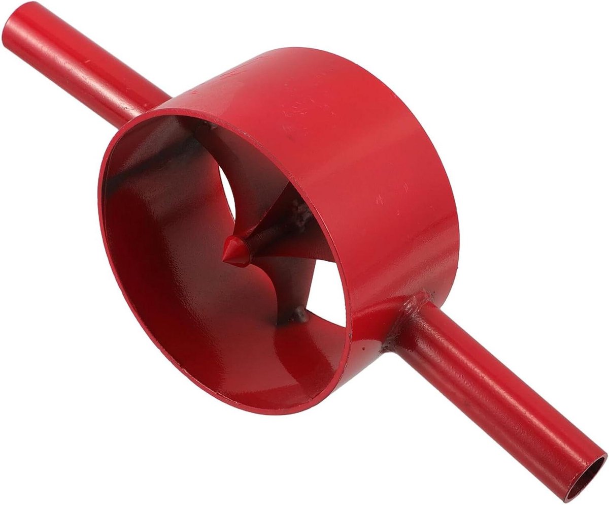 Bamboe Breekgereedschap - Bamboesplijter Houtsplijter - Tuinwerk Houtbewerking - 4 Snijpunten Staal - 33 cm - Rood