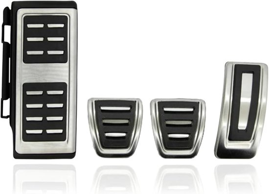 Pedaal Covers - Auto Pedaal - Veiliger Rijden - Roestvrij Staal - 3 Stuks - Zilver — afbeelding 5