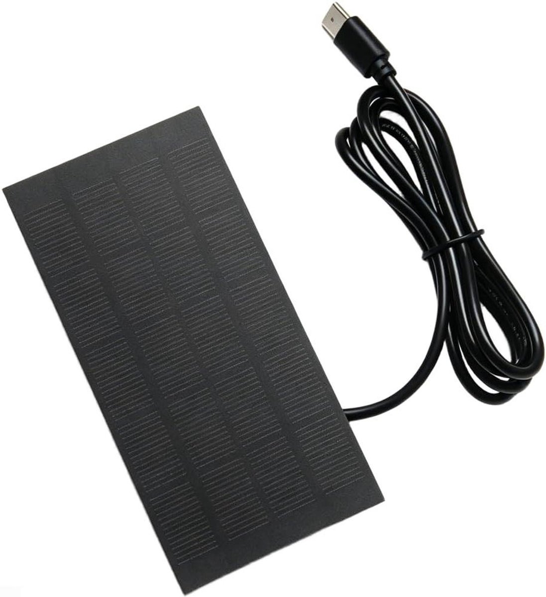 Zonnepaneel Oplader - Draagbaar Zonnepaneel - Energie Opwekken - 22% Conversie - 120x60mm - Zwart
