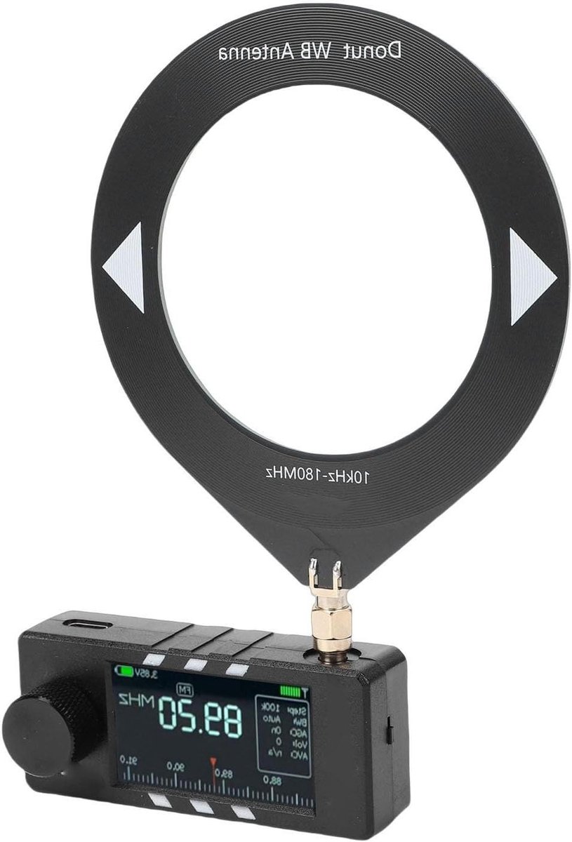Draagbare Radio - Ontvanger Wereldontvanger - Noodsituaties Buiten - IPS Kleurenscherm - 1.9 Inch Scherm - Zwart