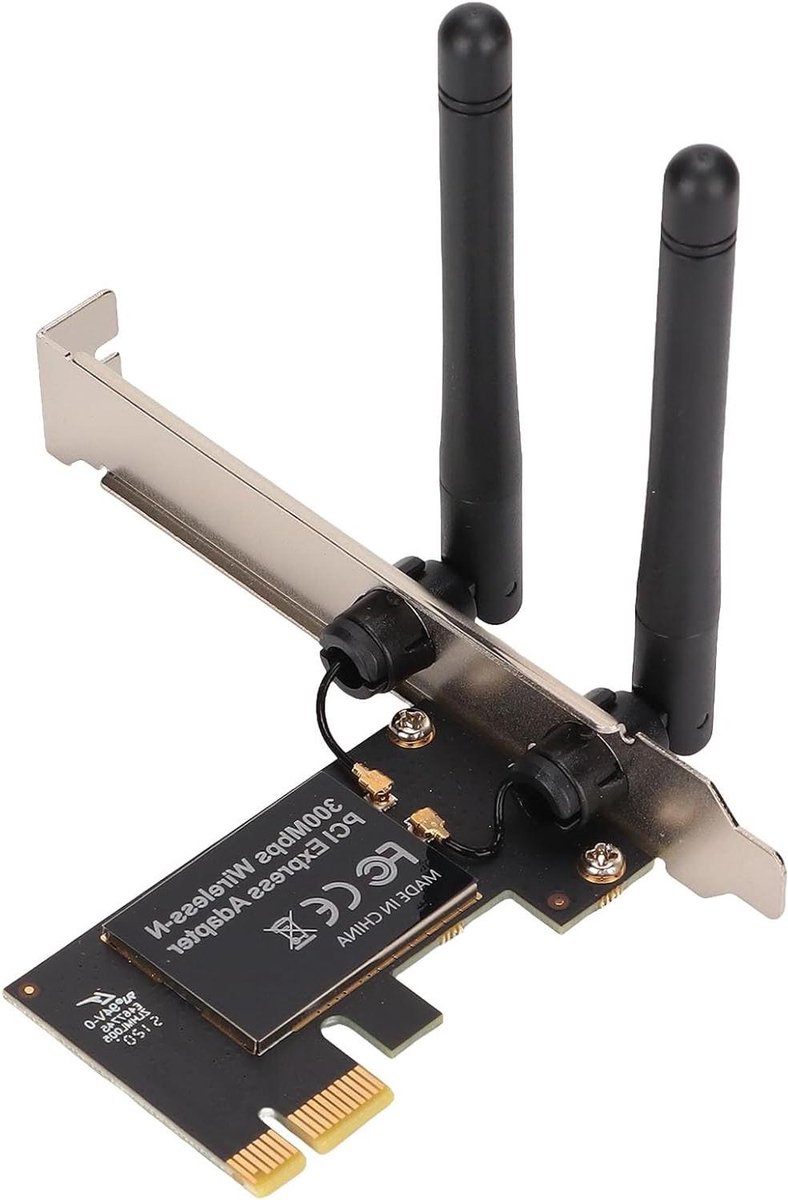 Draadloze Netwerkkaart - WiFi Adapter - Desktop Internet - Hoge Signaalsterkte - 300 Mbps - Groen