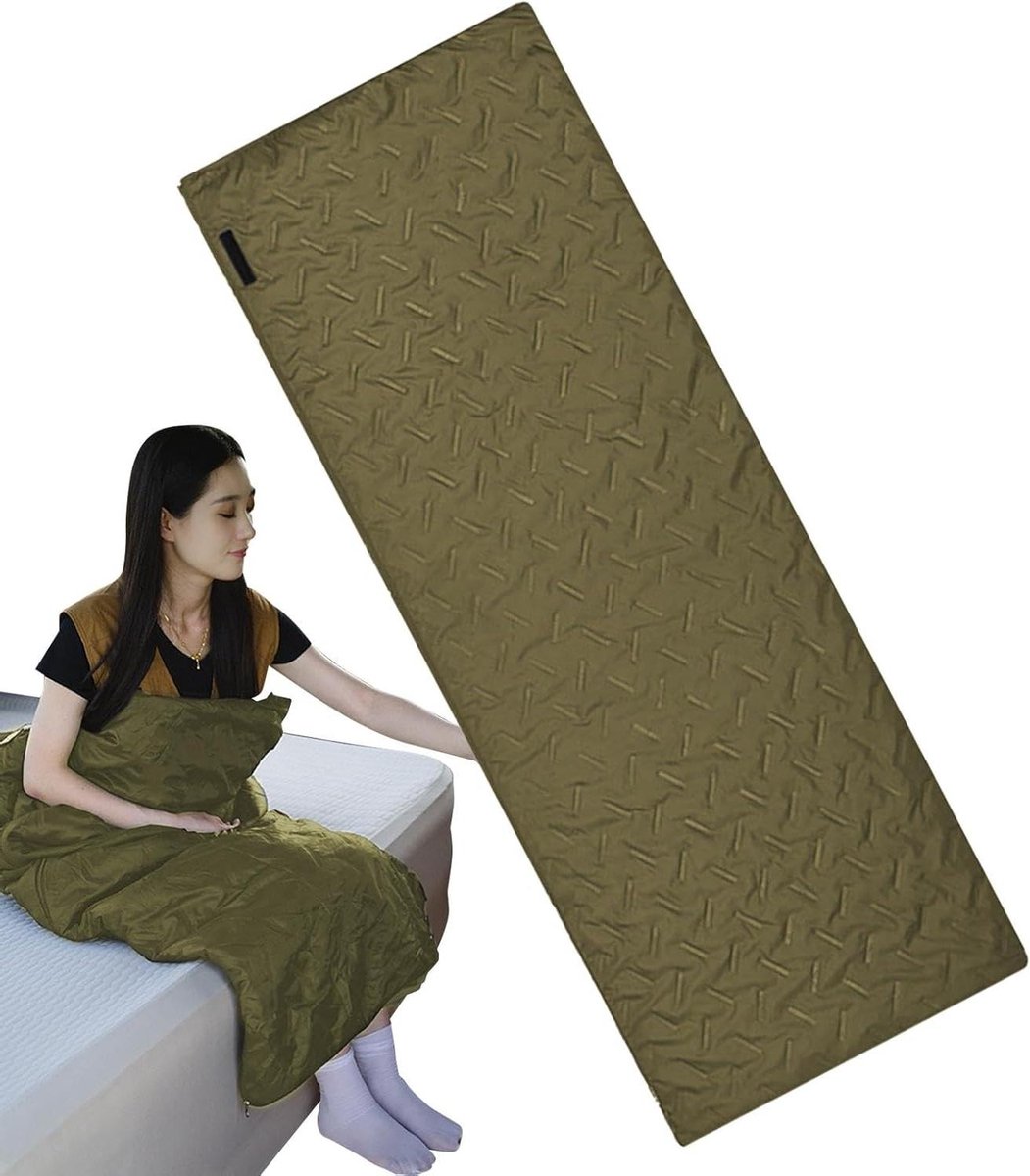 Warme Slaapzak - Kampeerzak Thermisch - Buiten Overnachten - Waterdicht Ademend - 190x70cm - Zandkleur