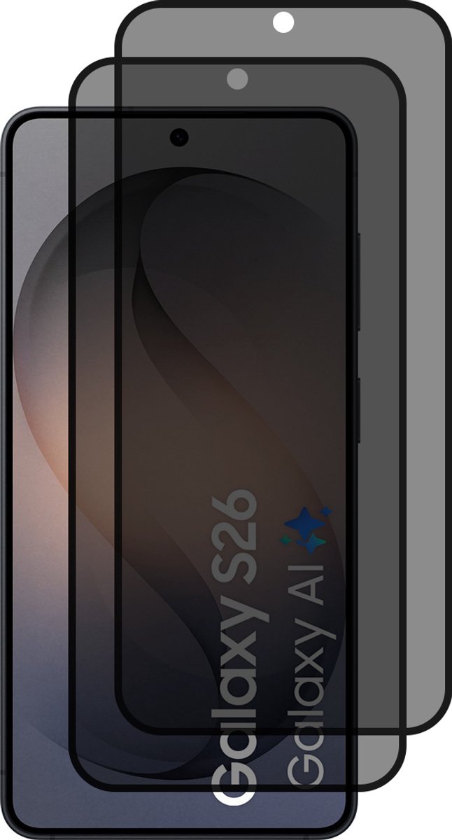 Samsung Galaxy S26 Privacy Screenprotector gehard glas tempered glass - 2 stuks
