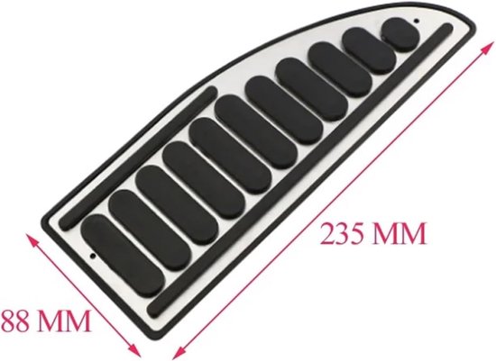 Pedaalhoezen Auto - Voetsteun Plaat - Verbeter Rijervaring - Antislip Ontwerp - 25x10x5 cm - Zwart — afbeelding 4