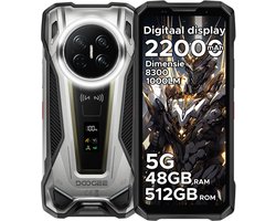 DOOGEE VMAX2 5G - Robuuste smartphone - Robuuste telefoon - 48GB RAM + 512GB ROM(2TB/TF) - 6,78 inch FHD/120Hz - 22000mAh/120W - IP68 - Dimensity 8300 - Android 16 - Nachtzicht - 200MP AI camera - NFC - Dual stereo speakers - 1000LM Campinglamp - OTG