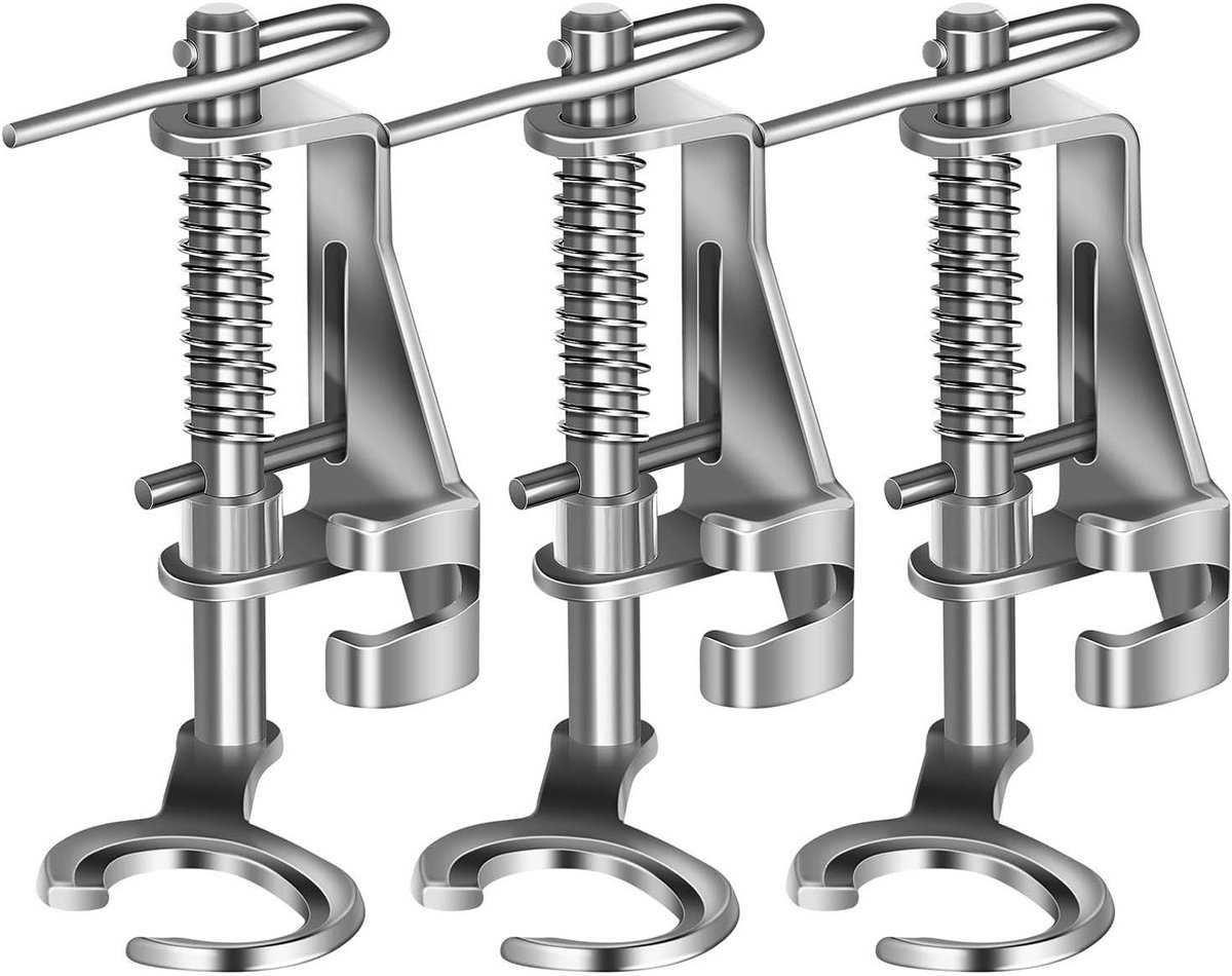 Set Naaivoetjes - Hulpstukken Naaimachine - Vrij Naaien - Metaal Stevig - 3 Stuks - Grijs