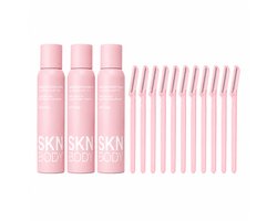 SKNBODY 3x Hair Identifier Spray + 12x Dermaplaning Mesjes - Voor Donshaartjes en Gezichtshaar