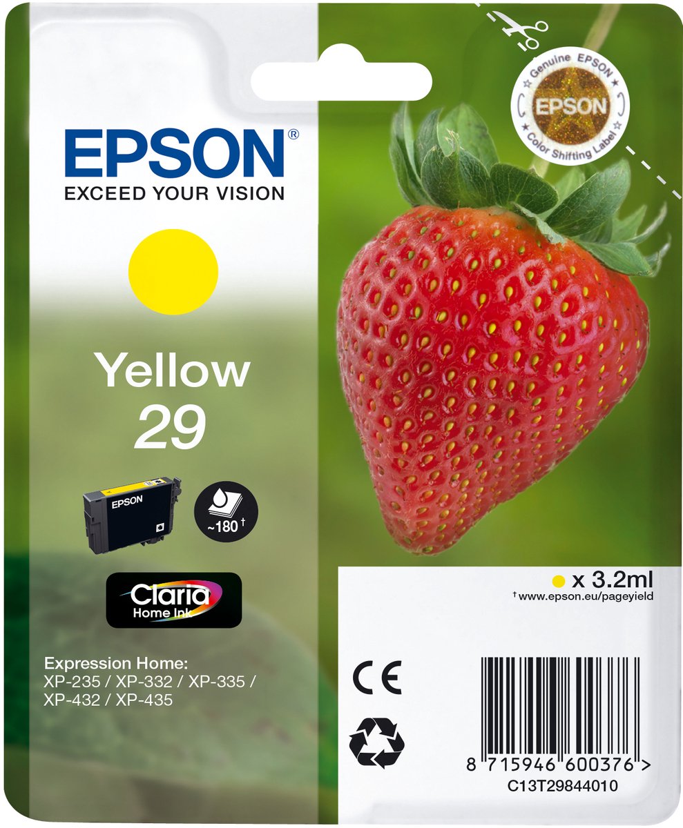 Compatible Ink Cartridge Epson T2984 Yellow