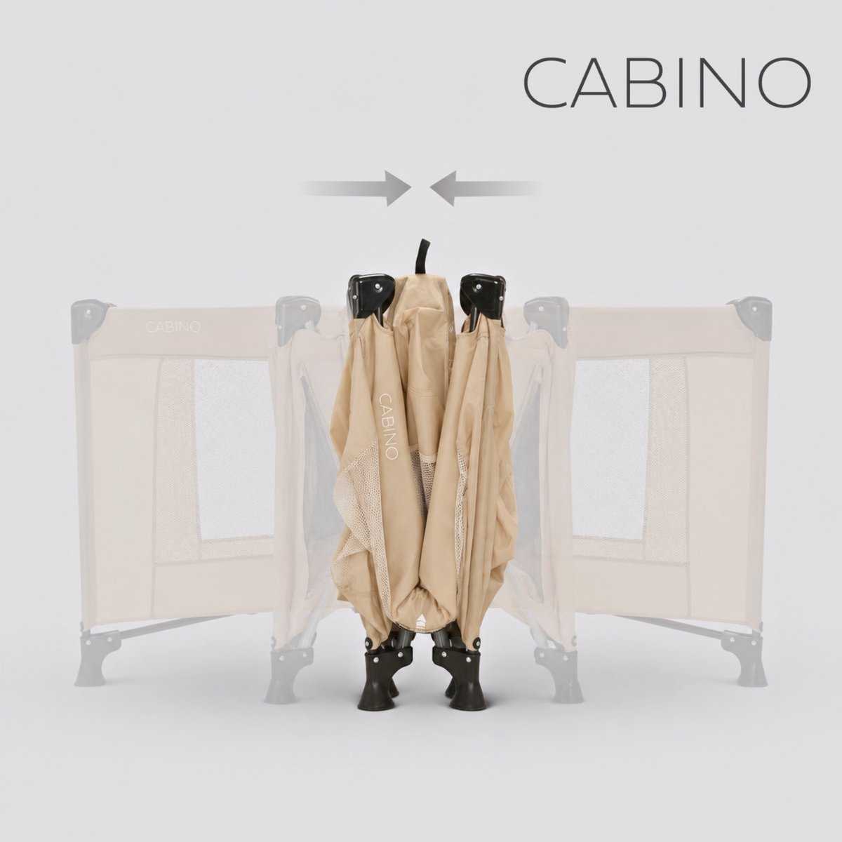 Cabino Campingbedje / Reisbedje Opvouwbaar set Inclusief Transporttas en Matras – 120 x 60 cm - Dune thumbnail 4
