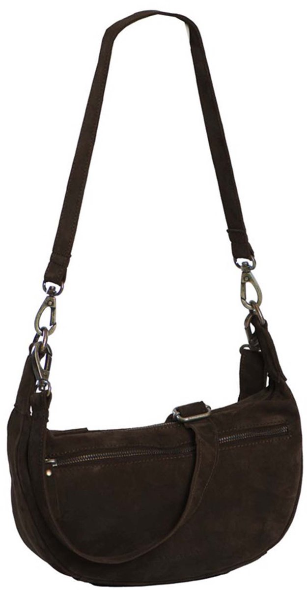 Daniel Ray Louisvale Suede Leren Schoudertas - Bruin