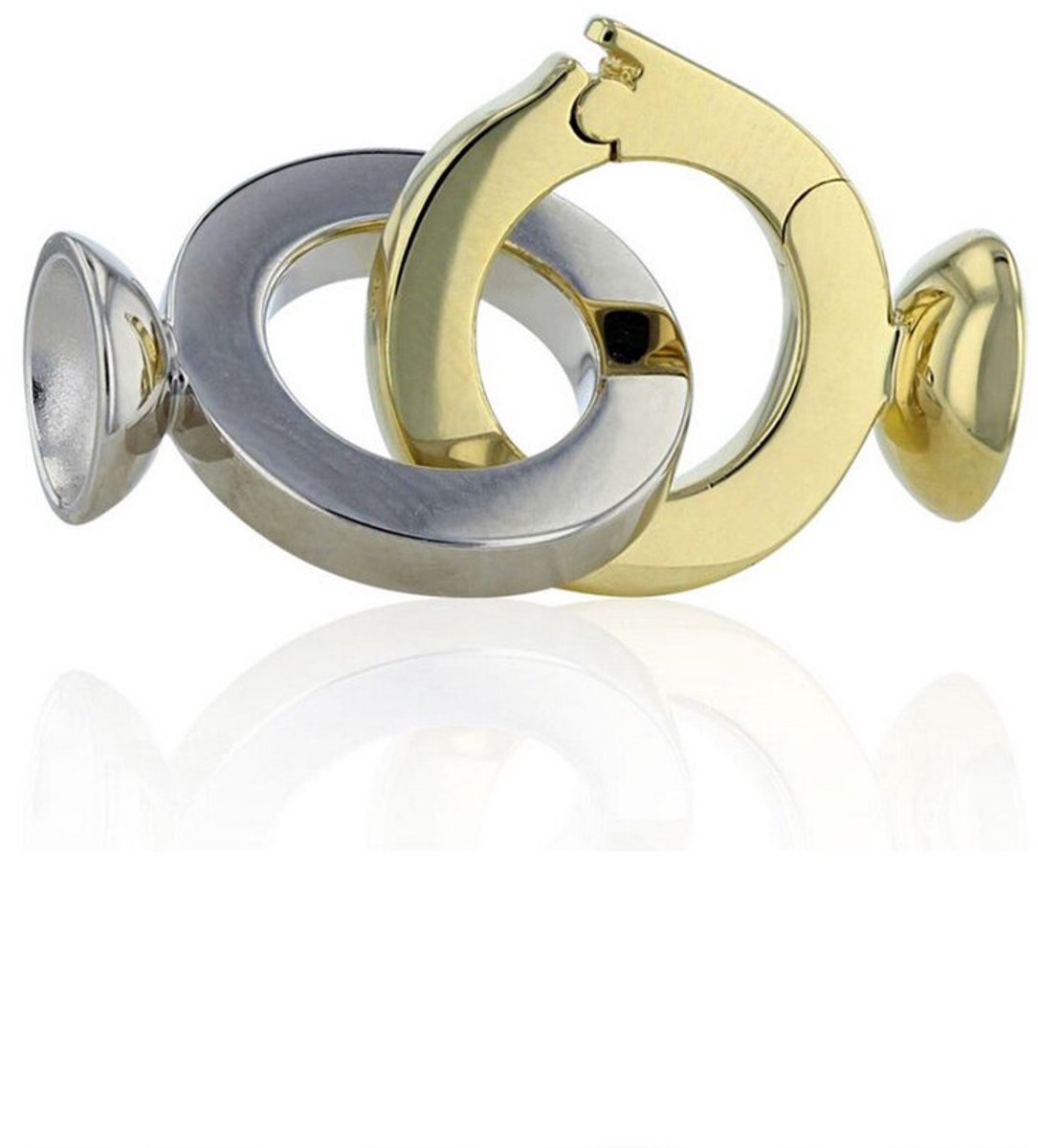 Luna-Pearls - 606.0820 - Sieradensluiting - Dames - 925er Zilver ve Roségouduld - 15mm