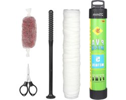 5m PVA Mesh Kit met Scharen, Trechter en Plunjer - 18, 25 & 37mm PVA Zakjes voor Karpervisserij, Snelle Oplossing voor Boilie Aas en Voer Systemen