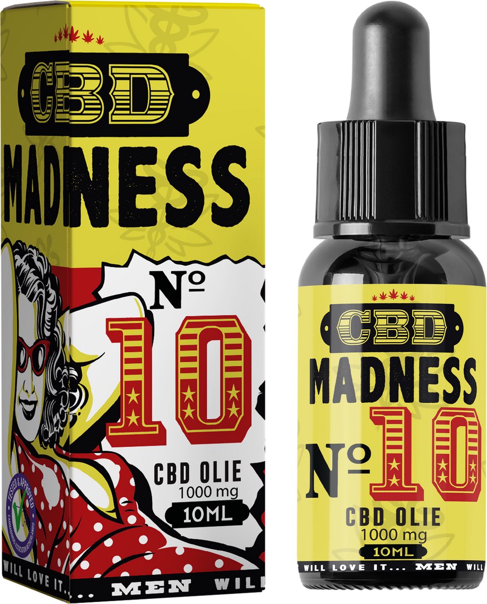CBD Madness Oil – No. 10 – 1000mg CBD (10%) | 10ml