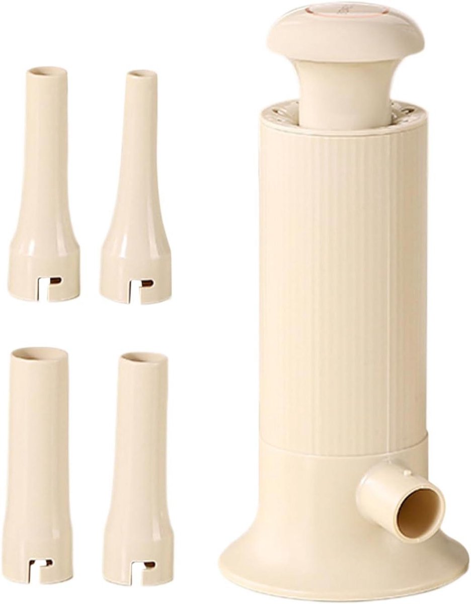 Worst Vulmachine - Vlees Vuller - Worst Maken - Met 4 Vulbuizen - 245 x 11 cm - Licht Koffie