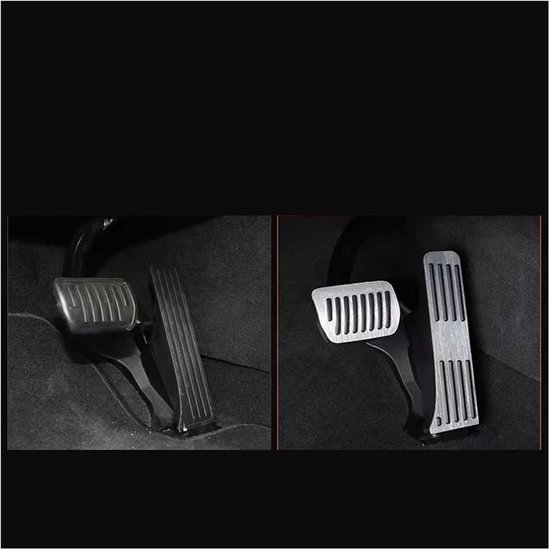 Auto Pedaalhoezen - Voetpedaal Covers - Verbeter Rijervaring - Antislip Ontwerp - 3 Stuks - Zilver — afbeelding 5