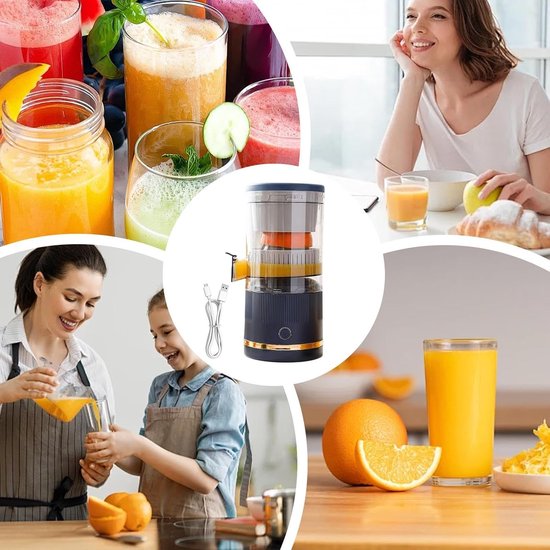 Automatic Separation Juicer, Portable Citrus Juicer, Orange Juice Squeezer, 7.4V Fruit Juicer, Compact Juice Blender, Fresh Juice Extractor, Multipurpose Fruit Press, Citrus Fruit Squeezer van Merkloos — afbeelding 2