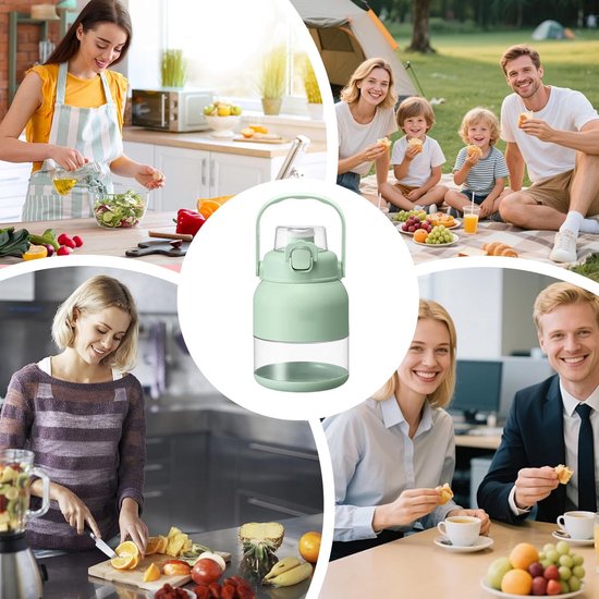 Pers - Elektrische Juicer Machines - Keukenapparaat Voor Limoen Gember Granaatappel Wortel Fruit Reizen Kamperen Bar En Huishoudelijk Gebruik van Merkloos — afbeelding 3