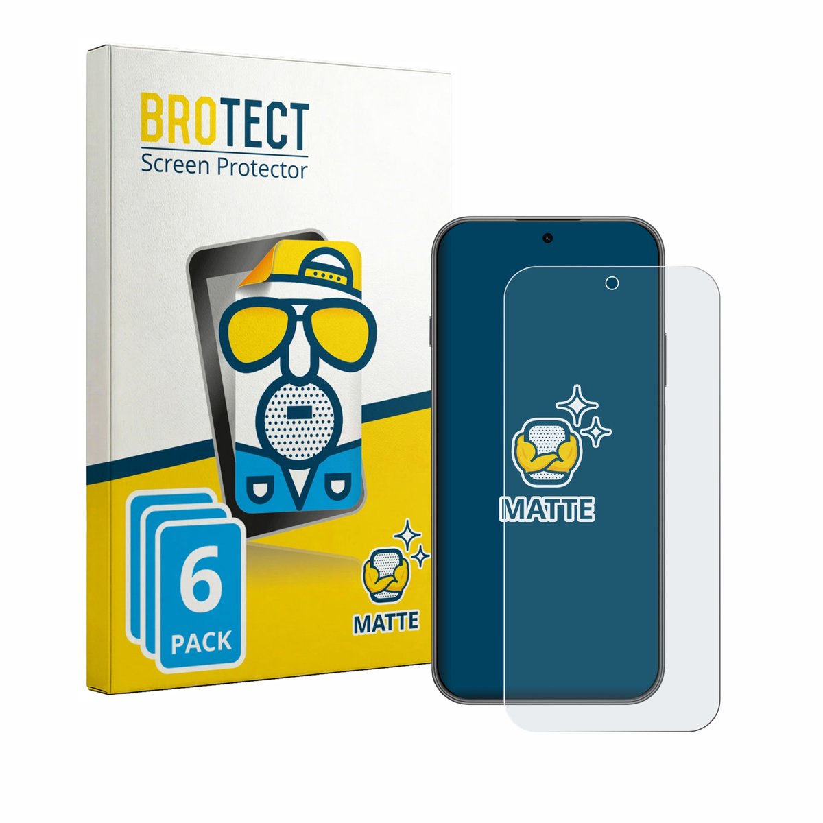 BROTECT - Screenprotector voor Huawei Nova 15 Max - Folie Beschermfolie matte 6 Stuks