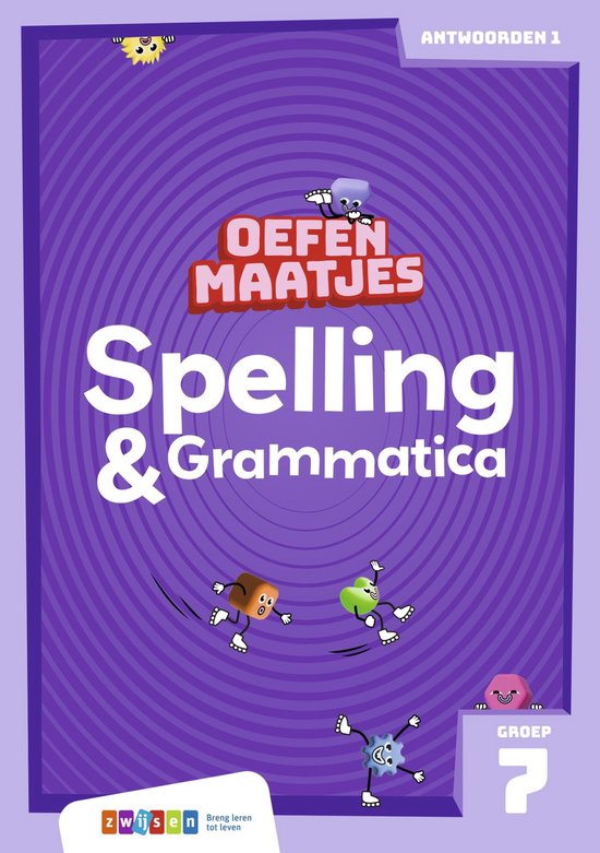 Oefenmaatjes Spelling & Grammatica Groep 7 antwoordenboek 1 - cover
