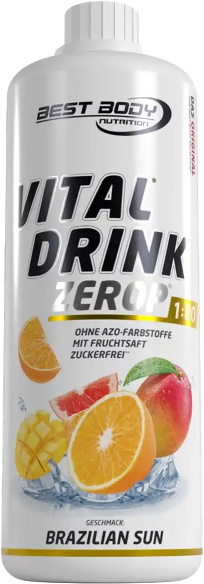 Best Body Nutrition Vital Drink Zerop (1000ml) Brazilian Sun - Intra- & Post-Workout - Intra-Workout