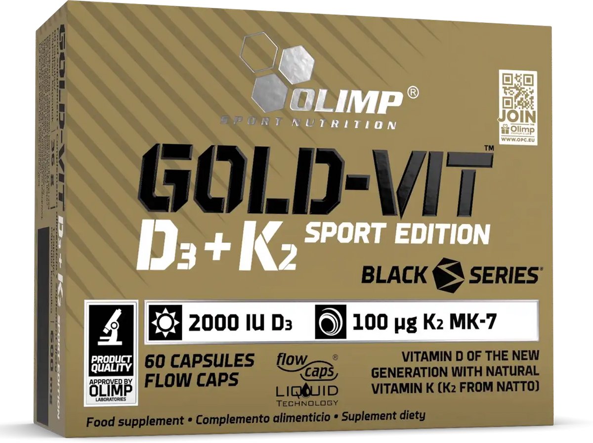 Gold-Vit D3+K2 2000IU - 60 caps