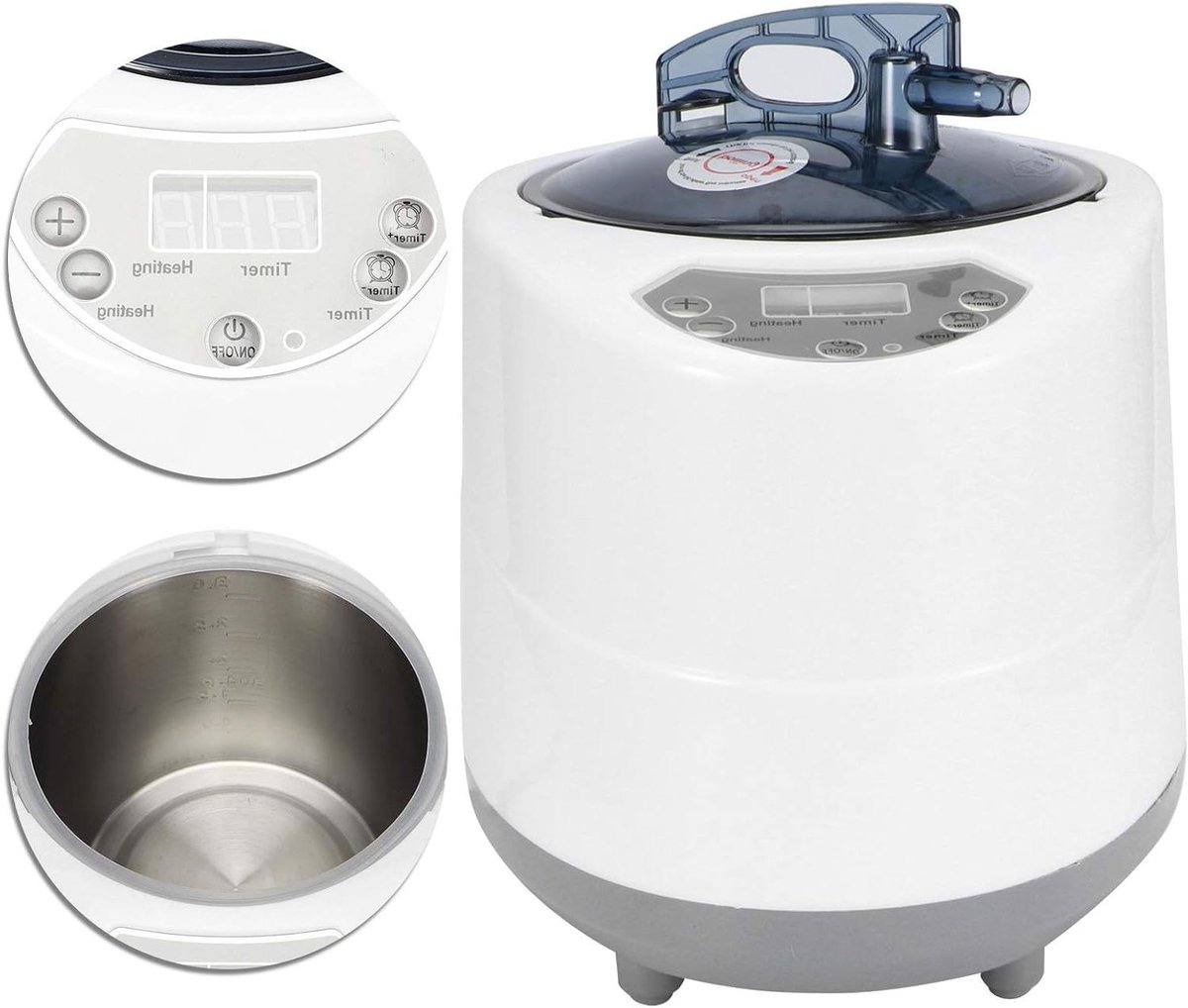 Stoomgenerator - Sauna Apparaat - Ontspannende Spa - Explosiebestendig Ontwerp - 3L Capaciteit - Wit